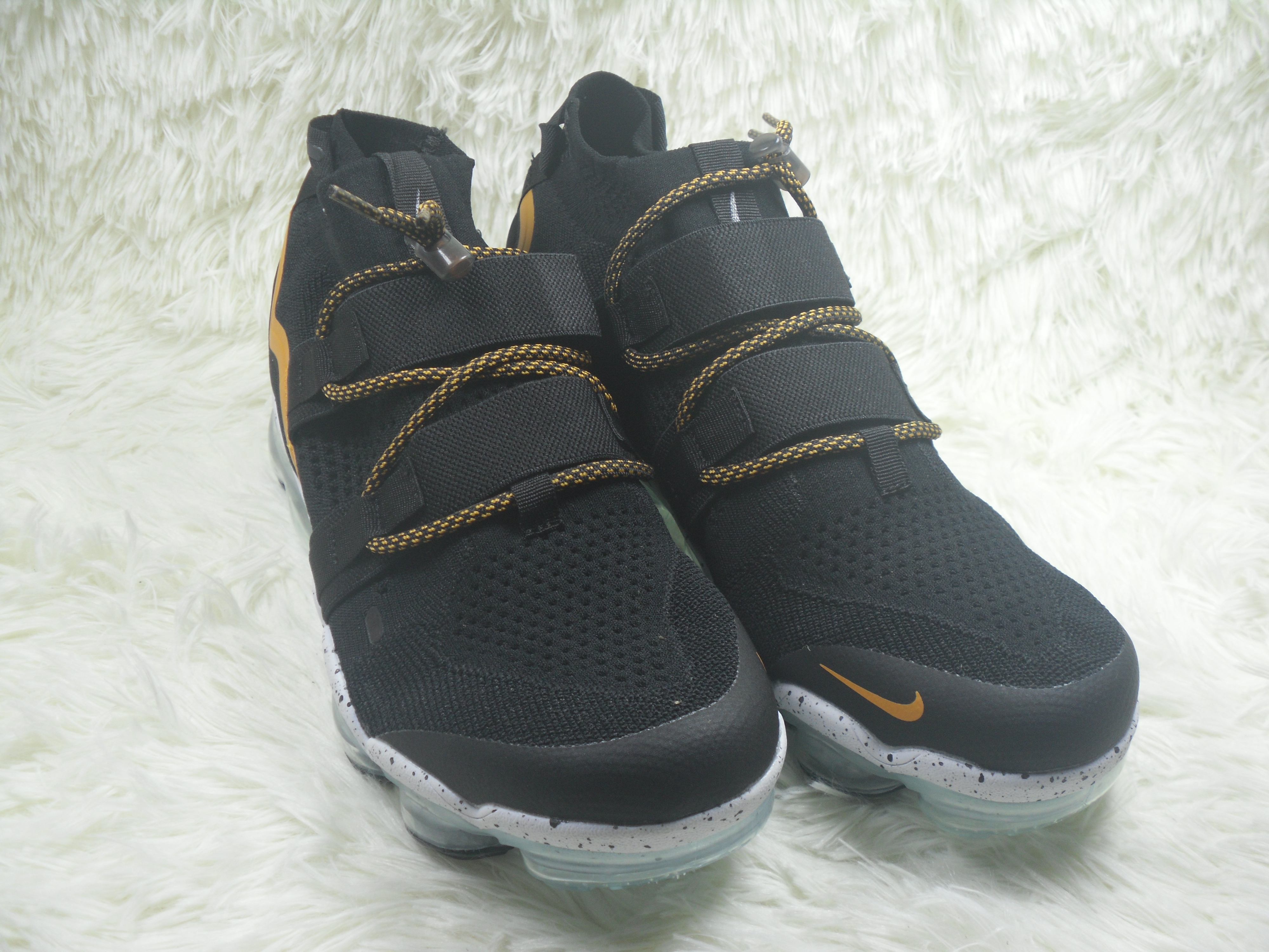 Nike Air VaporMax FK Utility Black Yellow Shoes - Click Image to Close